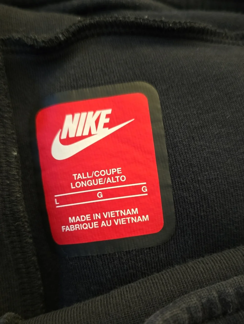 Nike Tech Fleece Joggers Black Tapered Sweatpants Athletic Pants Size Large